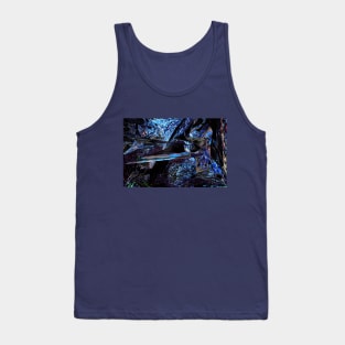 Blue Rock Crystal Burst Tank Top